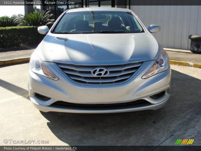 Radiant Silver / Gray 2011 Hyundai Sonata GLS