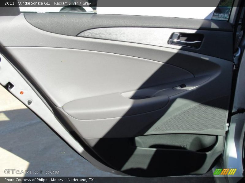 Radiant Silver / Gray 2011 Hyundai Sonata GLS