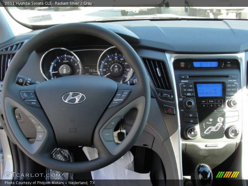 Radiant Silver / Gray 2011 Hyundai Sonata GLS