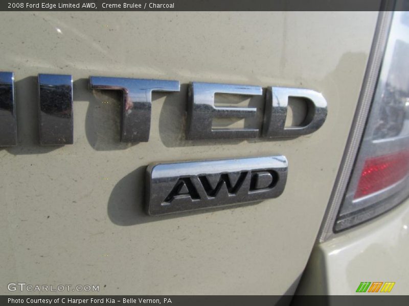 Creme Brulee / Charcoal 2008 Ford Edge Limited AWD