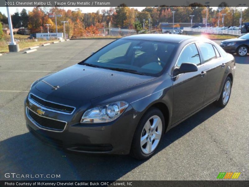 Taupe Gray Metallic / Titanium 2011 Chevrolet Malibu LS