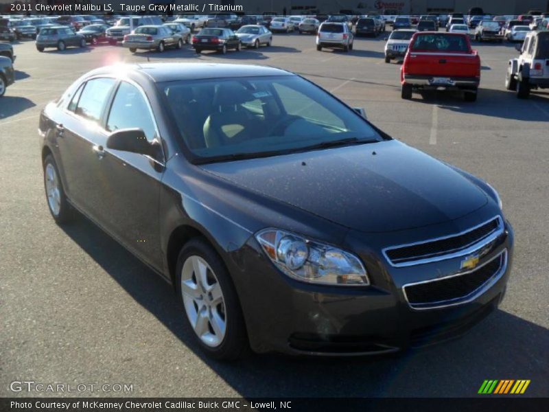 Taupe Gray Metallic / Titanium 2011 Chevrolet Malibu LS