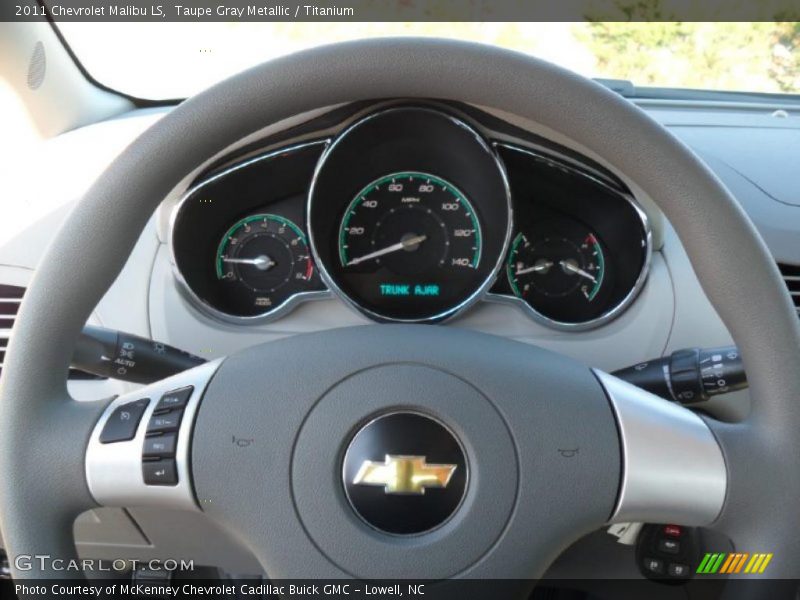 Taupe Gray Metallic / Titanium 2011 Chevrolet Malibu LS