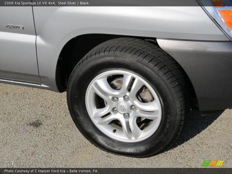Steel Silver / Black 2006 Kia Sportage LX V6 4x4