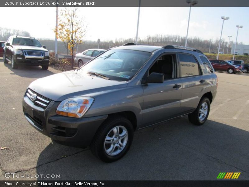 Steel Silver / Black 2006 Kia Sportage LX V6 4x4