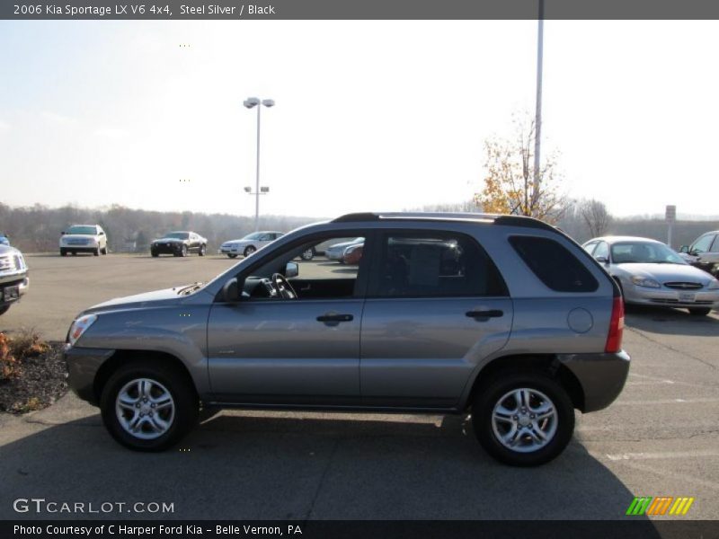 Steel Silver / Black 2006 Kia Sportage LX V6 4x4