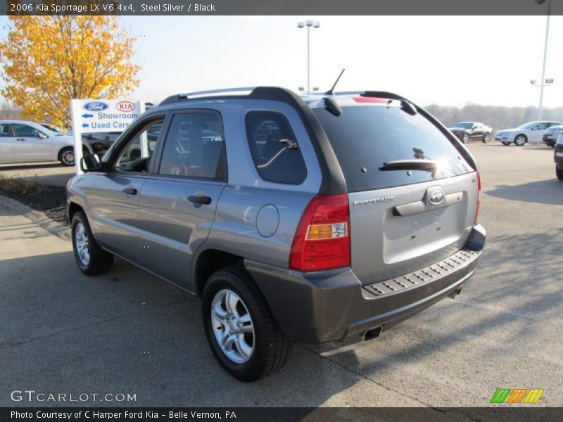 Steel Silver / Black 2006 Kia Sportage LX V6 4x4