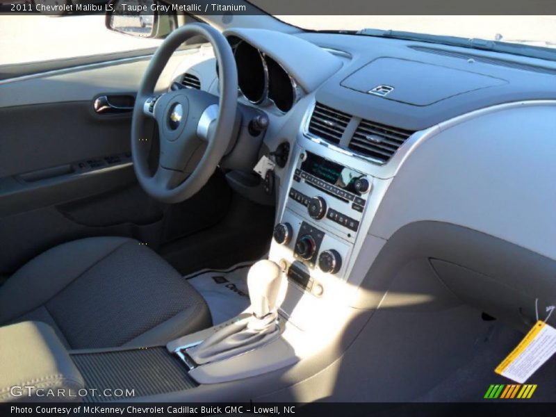 Taupe Gray Metallic / Titanium 2011 Chevrolet Malibu LS
