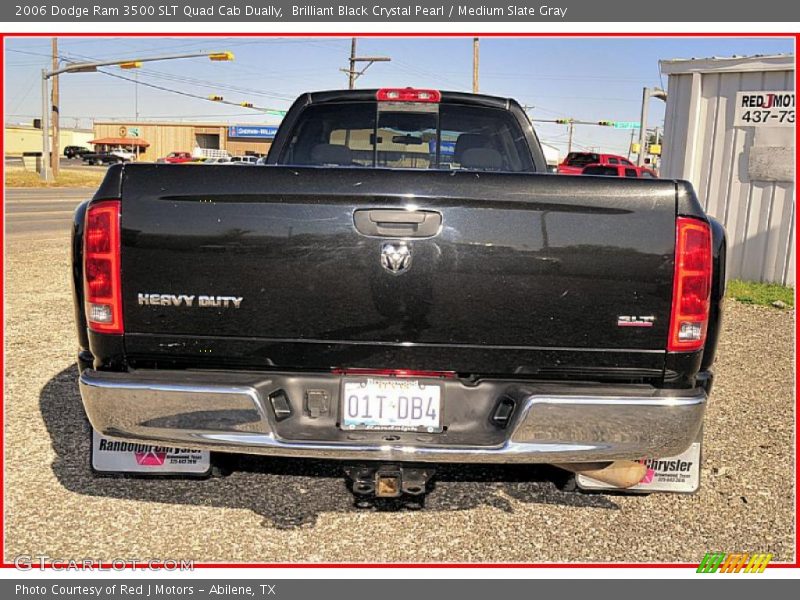 Brilliant Black Crystal Pearl / Medium Slate Gray 2006 Dodge Ram 3500 SLT Quad Cab Dually
