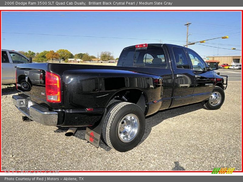 Brilliant Black Crystal Pearl / Medium Slate Gray 2006 Dodge Ram 3500 SLT Quad Cab Dually
