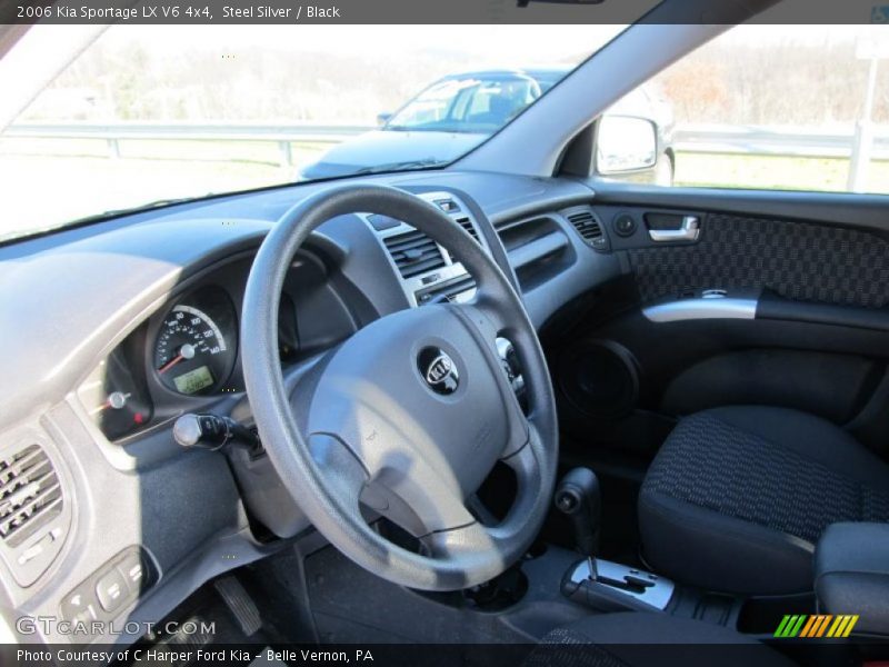 Steel Silver / Black 2006 Kia Sportage LX V6 4x4