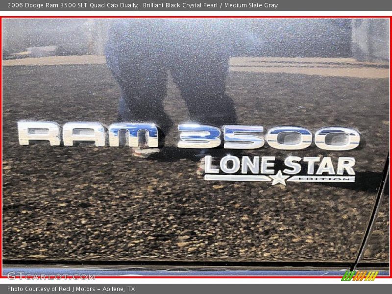 Brilliant Black Crystal Pearl / Medium Slate Gray 2006 Dodge Ram 3500 SLT Quad Cab Dually