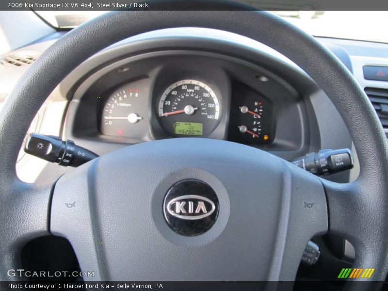 Steel Silver / Black 2006 Kia Sportage LX V6 4x4