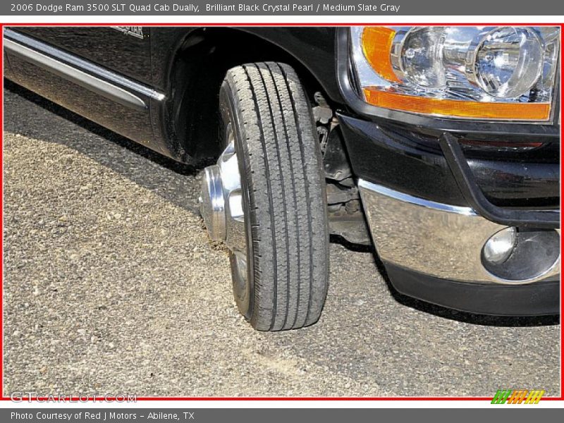 Brilliant Black Crystal Pearl / Medium Slate Gray 2006 Dodge Ram 3500 SLT Quad Cab Dually