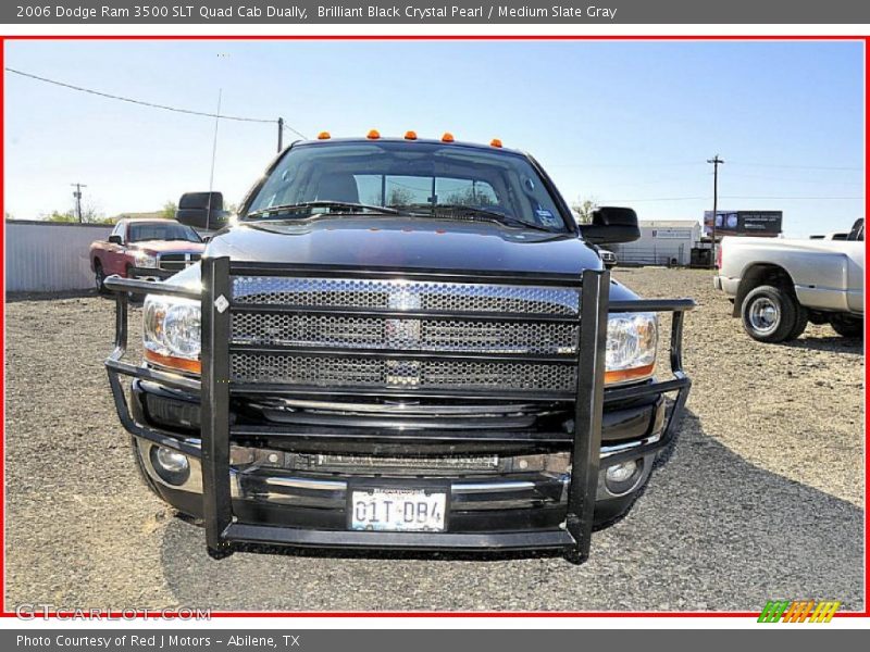 Brilliant Black Crystal Pearl / Medium Slate Gray 2006 Dodge Ram 3500 SLT Quad Cab Dually