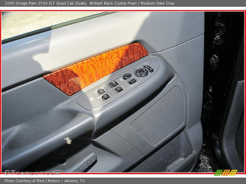 Brilliant Black Crystal Pearl / Medium Slate Gray 2006 Dodge Ram 3500 SLT Quad Cab Dually