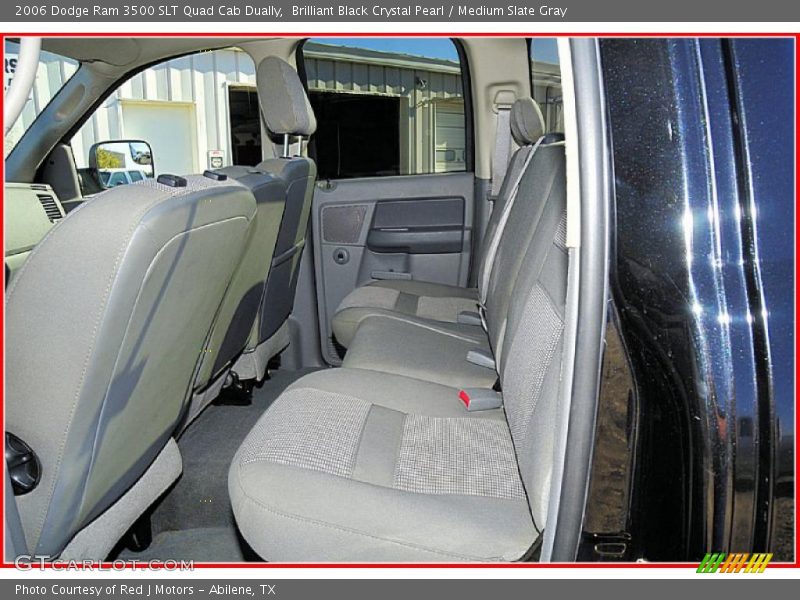 Brilliant Black Crystal Pearl / Medium Slate Gray 2006 Dodge Ram 3500 SLT Quad Cab Dually