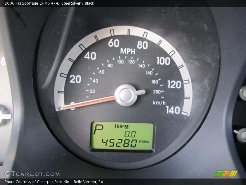 Steel Silver / Black 2006 Kia Sportage LX V6 4x4