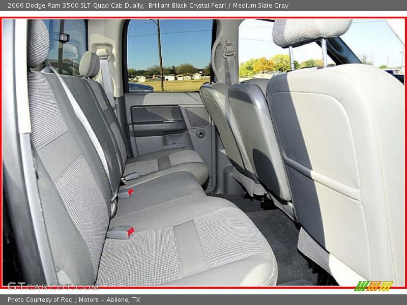 Brilliant Black Crystal Pearl / Medium Slate Gray 2006 Dodge Ram 3500 SLT Quad Cab Dually