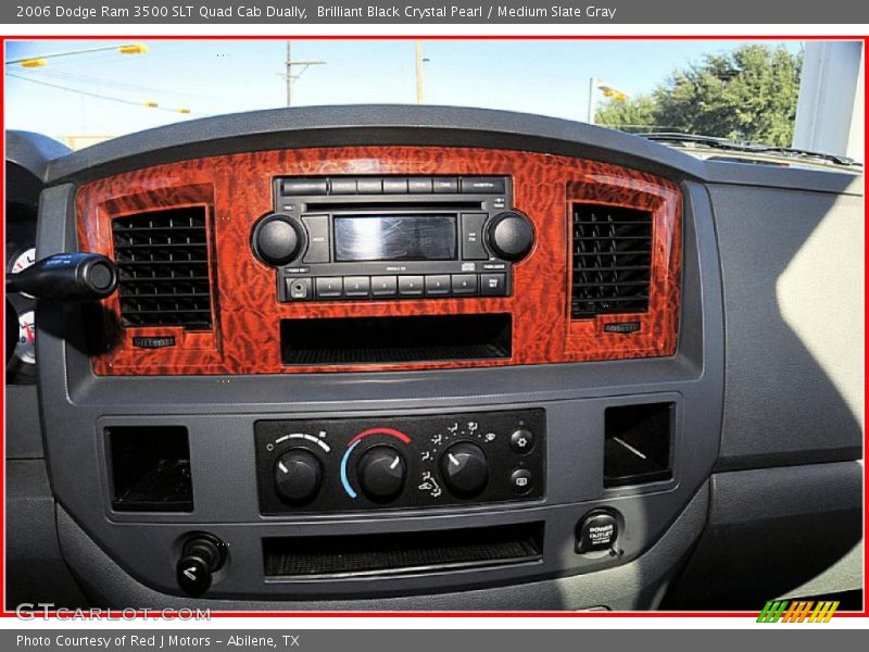 Brilliant Black Crystal Pearl / Medium Slate Gray 2006 Dodge Ram 3500 SLT Quad Cab Dually