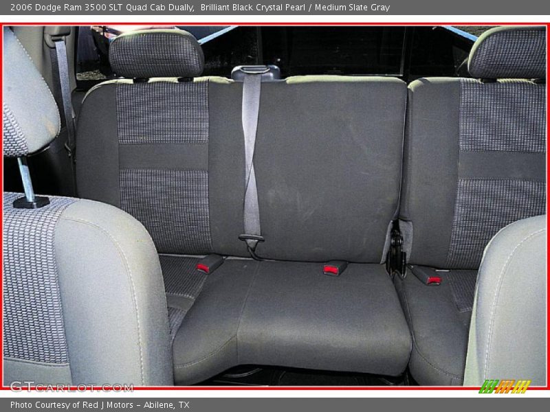 Brilliant Black Crystal Pearl / Medium Slate Gray 2006 Dodge Ram 3500 SLT Quad Cab Dually