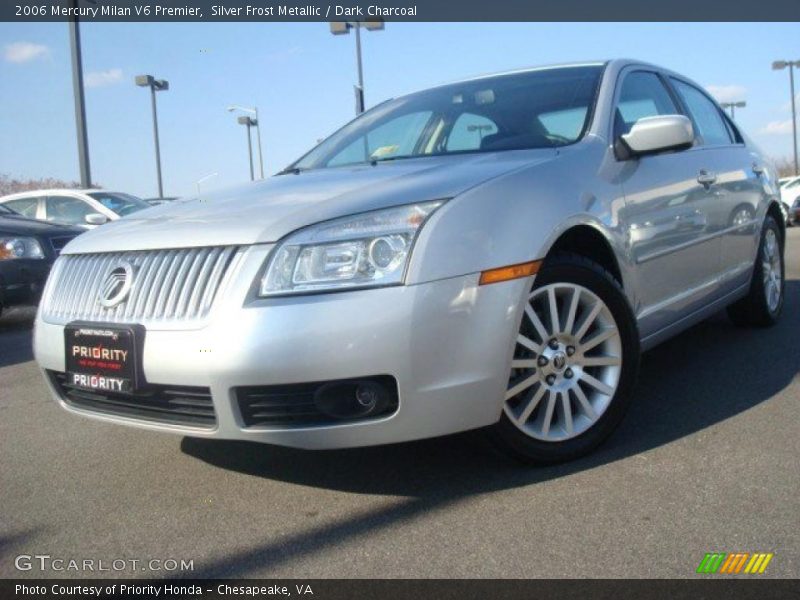 Silver Frost Metallic / Dark Charcoal 2006 Mercury Milan V6 Premier