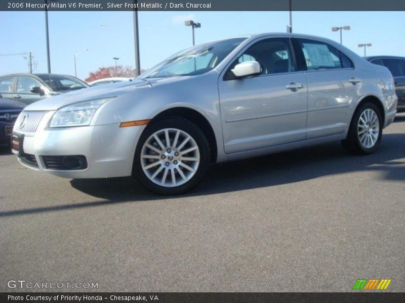 Silver Frost Metallic / Dark Charcoal 2006 Mercury Milan V6 Premier