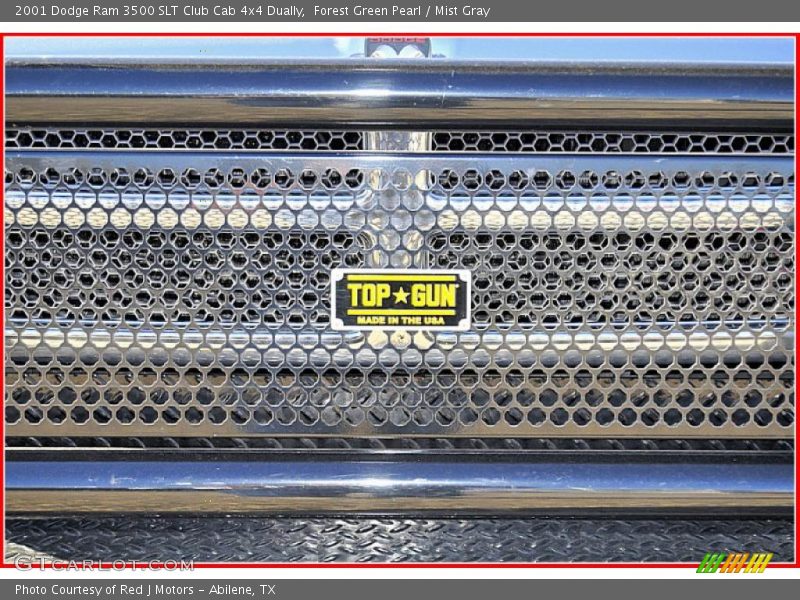 Forest Green Pearl / Mist Gray 2001 Dodge Ram 3500 SLT Club Cab 4x4 Dually