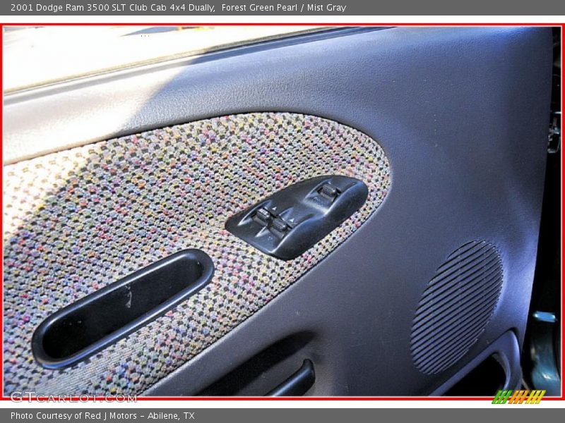 Forest Green Pearl / Mist Gray 2001 Dodge Ram 3500 SLT Club Cab 4x4 Dually