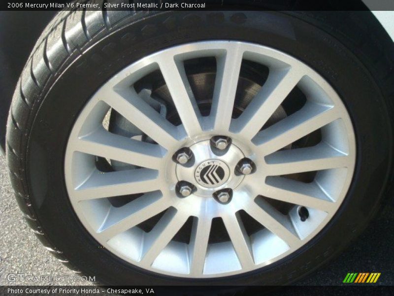 Silver Frost Metallic / Dark Charcoal 2006 Mercury Milan V6 Premier