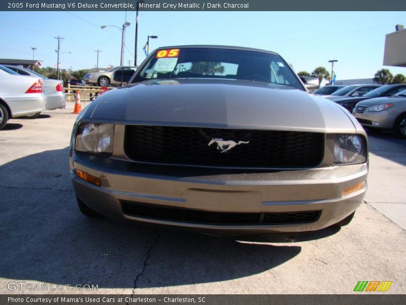 Mineral Grey Metallic / Dark Charcoal 2005 Ford Mustang V6 Deluxe Convertible