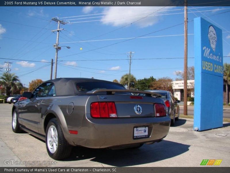 Mineral Grey Metallic / Dark Charcoal 2005 Ford Mustang V6 Deluxe Convertible