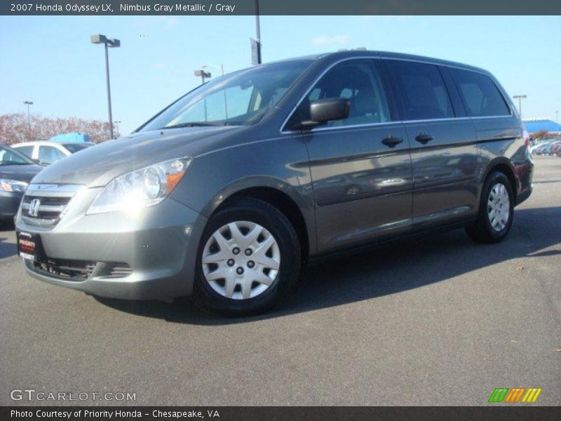 Nimbus Gray Metallic / Gray 2007 Honda Odyssey LX