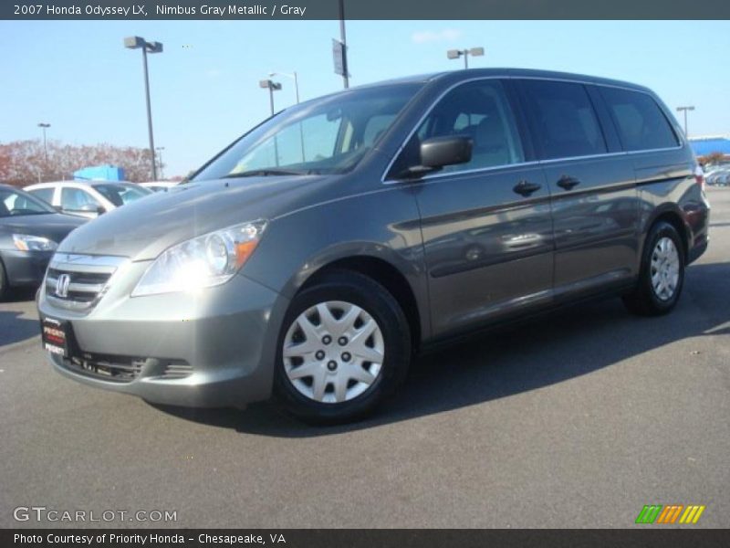 Nimbus Gray Metallic / Gray 2007 Honda Odyssey LX