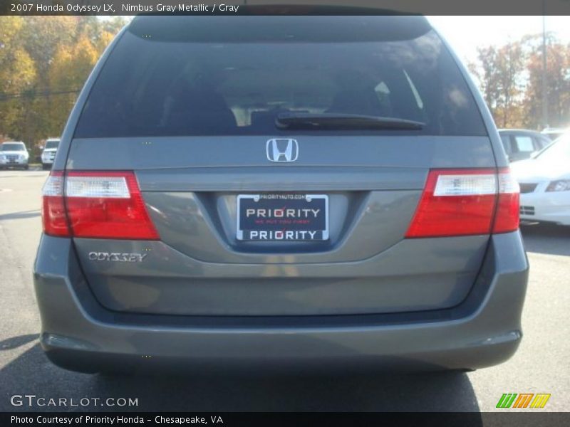 Nimbus Gray Metallic / Gray 2007 Honda Odyssey LX
