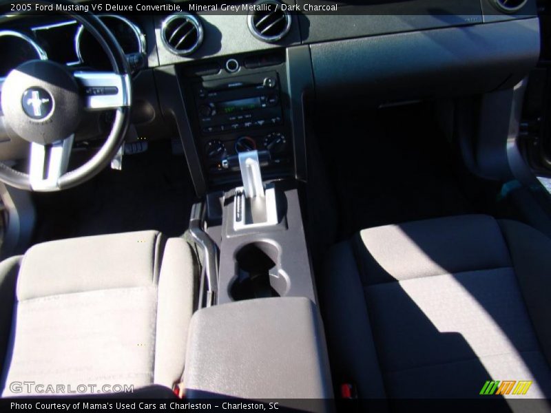 Mineral Grey Metallic / Dark Charcoal 2005 Ford Mustang V6 Deluxe Convertible