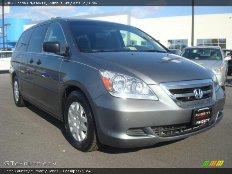 Nimbus Gray Metallic / Gray 2007 Honda Odyssey LX