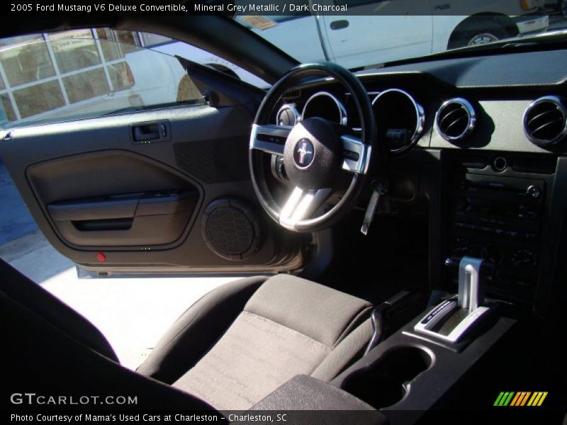 Mineral Grey Metallic / Dark Charcoal 2005 Ford Mustang V6 Deluxe Convertible