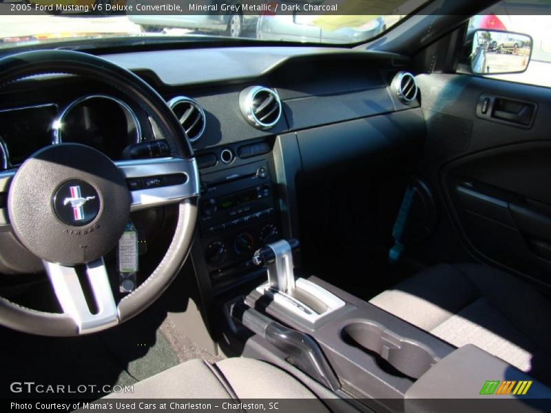 Mineral Grey Metallic / Dark Charcoal 2005 Ford Mustang V6 Deluxe Convertible