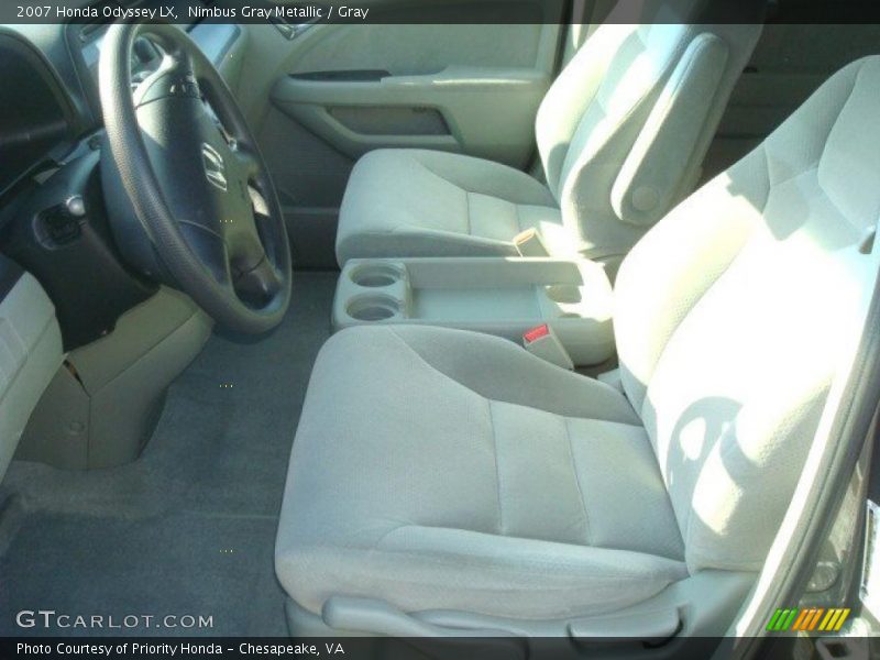Nimbus Gray Metallic / Gray 2007 Honda Odyssey LX