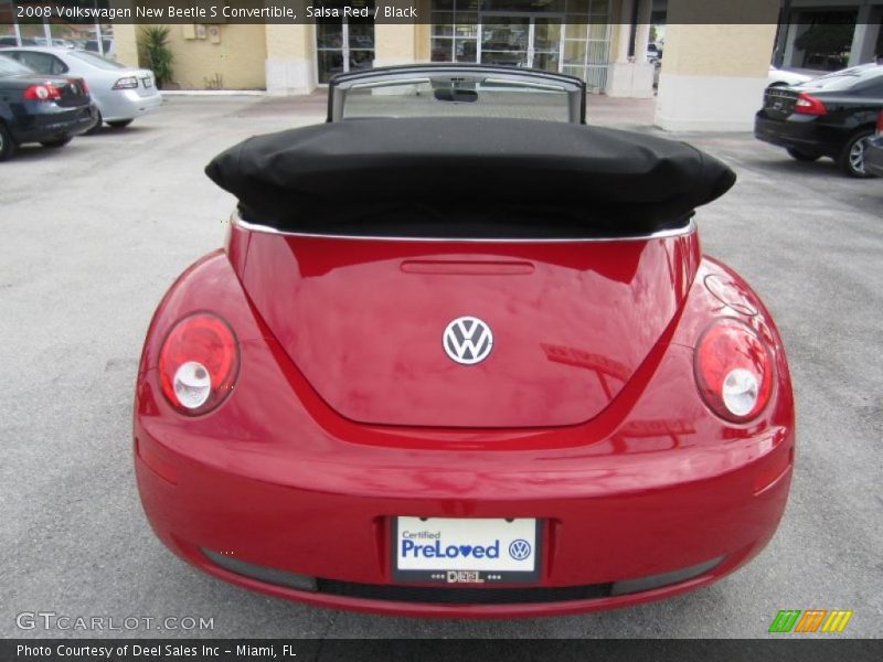 Salsa Red / Black 2008 Volkswagen New Beetle S Convertible