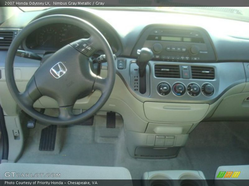 Nimbus Gray Metallic / Gray 2007 Honda Odyssey LX
