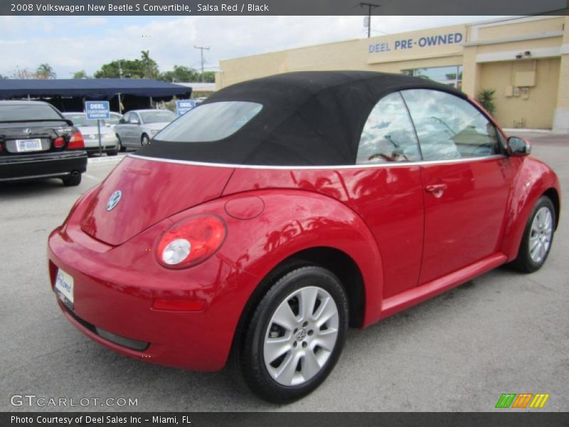 Salsa Red / Black 2008 Volkswagen New Beetle S Convertible