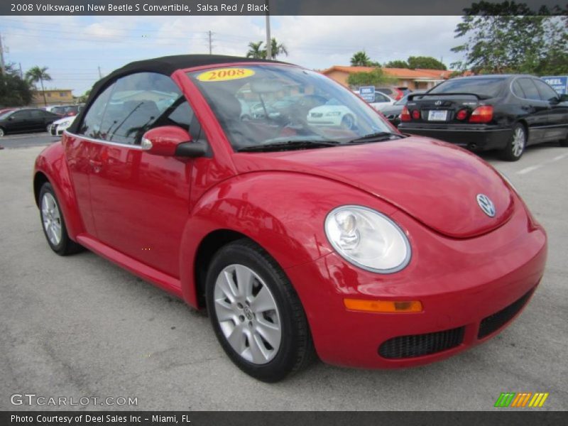 Front 3/4 View of 2008 New Beetle S Convertible