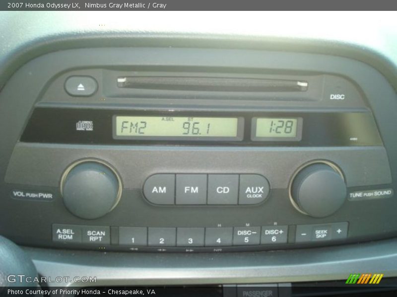 Nimbus Gray Metallic / Gray 2007 Honda Odyssey LX