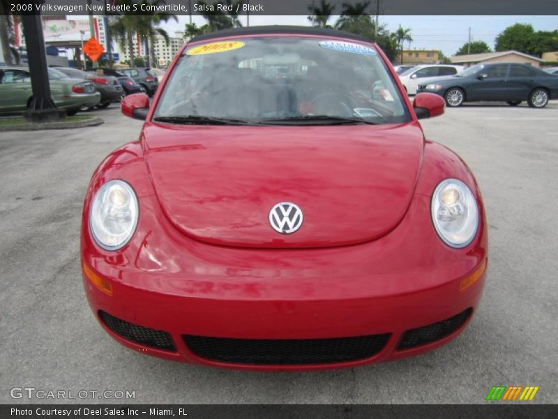 Salsa Red / Black 2008 Volkswagen New Beetle S Convertible