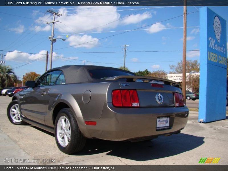 Mineral Grey Metallic / Dark Charcoal 2005 Ford Mustang V6 Deluxe Convertible