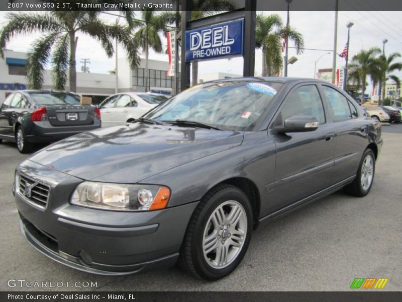 Titanium Gray Metallic / Graphite 2007 Volvo S60 2.5T