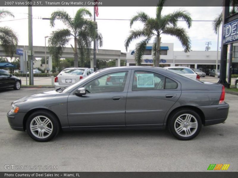 Titanium Gray Metallic / Graphite 2007 Volvo S60 2.5T