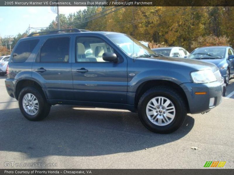 Norsea Blue Metallic / Pebble/Light Parchment 2005 Mercury Mariner V6 Convenience